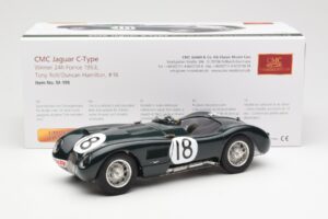 Jaguar C-Type #18 T. Rolt / D. Hamilton 24 Hours of Le Mans Winner 1953 CMC 1:18 M-195 Μέταλλο - εικόνα 6 από 6