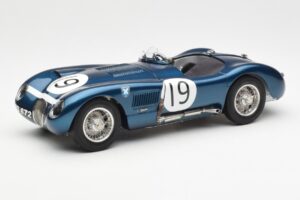 Jaguar C-Type #19 J. Stewart Ecurie Ecosse Goodwood Members Meeting 1954 CMC 1:18 M-192 Μέταλλο