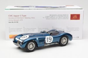 Jaguar C-Type #19 J. Stewart Ecurie Ecosse Goodwood Members Meeting 1954 CMC 1:18 M-192 Μέταλλο - εικόνα 6 από 6