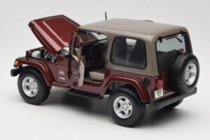 Jeep Wrangler TJ Sahara Κόκκινο Maisto 1:18 31662 Μέταλλο - εικόνα 5 από 8
