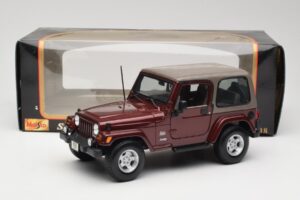 Jeep Wrangler TJ Sahara Κόκκινο Maisto 1:18 31662 Μέταλλο - εικόνα 8 από 8