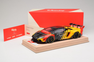 Lamborghini Aventador Liberty Walk Infinite Μαύρο Κίτρινο Timothy & Pierre 1:18 REMC035 Μέταλλο - εικόνα 7 από 7