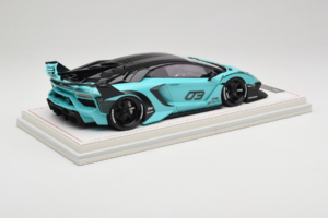 Lamborghini Aventador Liberty Walk LB-Silhouette WORKS GT Evo Πράσινο Μέντας IVY 1:18 REMC001 Ρητίνη - εικόνα 3 από 7
