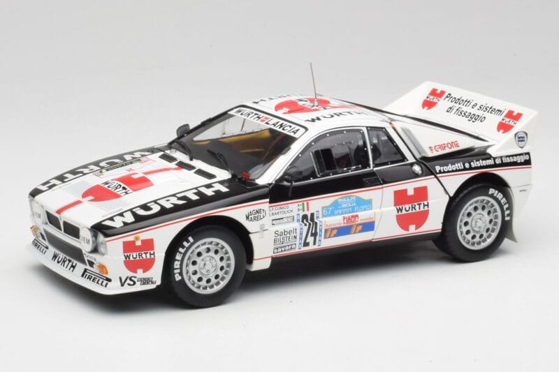 Lancia 037 #1 G. Cunico / E. Bartolich Targa Florio Winner 1983 Kyosho 1:18 08302H Μέταλλο
