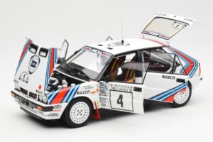 Lancia Delta HF 4WD #4 M. Alen / I. Kivimaki Martini Rally 1000 Lakes 1987 Kyosho 1:18 08960B Μέταλλο - εικόνα 2 από 8