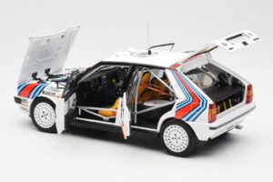 Lancia Delta HF 4WD #4 M. Alen / I. Kivimaki Martini Rally 1000 Lakes 1987 Kyosho 1:18 08960B Μέταλλο - εικόνα 5 από 8