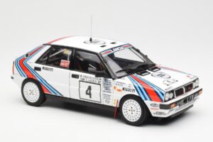 Lancia Delta HF 4WD #4 M. Alen / I. Kivimaki Martini Rally 1000 Lakes 1987 Kyosho 1:18 08960B Μέταλλο - εικόνα 6 από 8