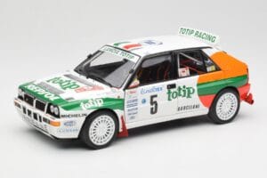Lancia Delta HF Integrale Evo II Totip #5 A. Aghini / S. Farnocchia Rally Monte Carlo 1993 Kyosho 1:18 08348F Μέταλλο