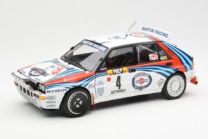 Lancia Delta HF Integrale Evo Martini #4 D. Auriol / B. Occelli Winner Rally Monte Carlo 1992 Kyosho 1:18 08348A Μέταλλο
