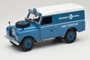 Land Rover Series III 109 Soft Top Motorway Patrol Μπλε Eagles Race 1:18 4403 Μέταλλο