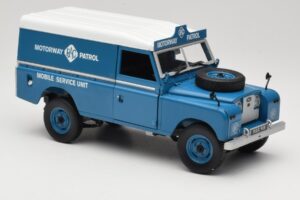 Land Rover Series III 109 Soft Top Motorway Patrol Μπλε Eagles Race 1:18 4403 Μέταλλο - εικόνα 6 από 8