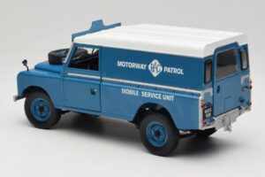 Land Rover Series III 109 Soft Top Motorway Patrol Μπλε Eagles Race 1:18 4403 Μέταλλο - εικόνα 7 από 8