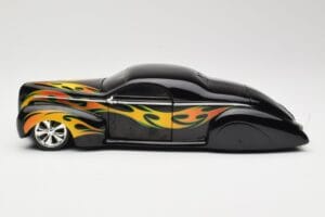 Lincoln Zephyr Scrape Custom Μαύρο με Φλόγες Hot Wheels 1:18 57319 Μέταλλο - εικόνα 4 από 8