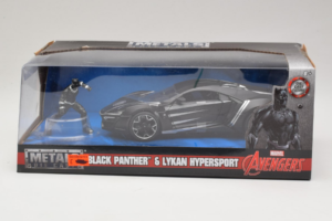 Lykan HyperSport Black Panther Με Φιγούρα Metals Diecast 1:24 99723 Μέταλλο