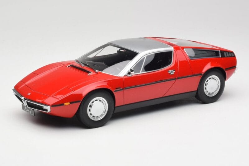 Maserati Bora Κόκκινο & Ασημί Minichamps 1:18 107123721 Ρητίνη