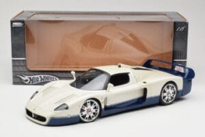Maserati MC12 Λευκό Μπλε Hot Wheels 1:18 G7158 Μέταλλο - εικόνα 8 από 8