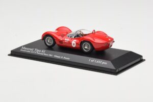 Maserati Tipo 61 #6 R. Penske SCCA National Race Meadowdale 1961 Minichamps 1:43 400611206 Μέταλλο - εικόνα 3 από 4