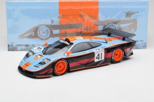 McLaren F1 GTR Gulf #41 P. Gounon / S. Oloffson 24 Hours of Le Mans 1997 Minichamps 1:18 530133741 Μέταλλο - εικόνα 8 από 8