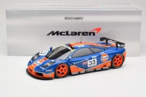 McLaren F1 GTR Gulf Racing #33 S. Bellm / A. Weaver / J. Lehto 24 Hours of Le Mans 1996 Minichamps 1:18 530133633 Μέταλλο - εικόνα 8 από 8