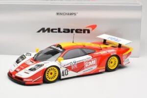 McLaren F1 GTR Gulf Team Davidoff #40 D. O'Rourke / G. Sugden / J. Auberlein 24 Hours of Le Mans 1998 Minichamps 1:18 5301338 - εικόνα 8 από 8