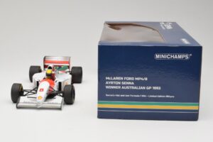 McLaren MP4/8 Ford #8 A. Senna Winner Australian GP 1993 Minichamps 1:18 540933838 Μέταλλο - εικόνα 7 από 7