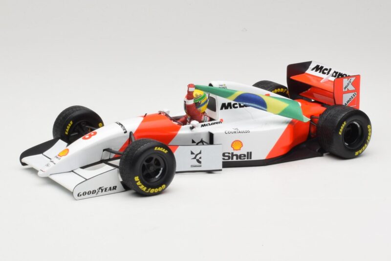 McLaren MP4/8 Ford #8 A. Senna Winner European GP Donington 1993 Minichamps 1:18 540931848 Μέταλλο