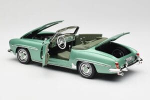 Mercedes 190 SL W121 Ανοιχτό Πράσινο Μεταλλικό Norev 1:18 183401 Μέταλλο - εικόνα 6 από 9