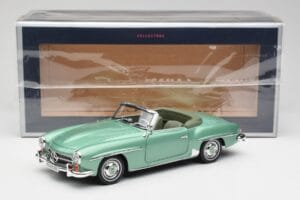 Mercedes 190 SL W121 Ανοιχτό Πράσινο Μεταλλικό Norev 1:18 183401 Μέταλλο - εικόνα 9 από 9