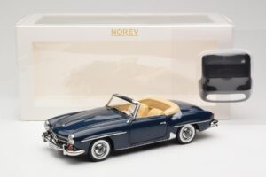 Mercedes 190 SL W121 Middle Blue Norev 1:18 183403 Μέταλλο - εικόνα 8 από 8