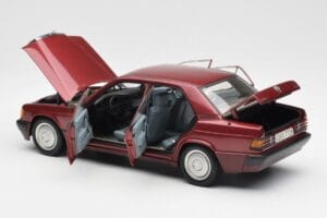 Mercedes 190E W201 2.0 Κόκκινο Dealer Edition AUTOart 1:18 B66040383 Μέταλλο - εικόνα 5 από 8