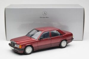 Mercedes 190E W201 2.0 Κόκκινο Dealer Edition AUTOart 1:18 B66040383 Μέταλλο - εικόνα 8 από 8