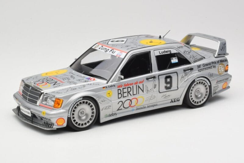 Mercedes 190E 2.5-16 EVO II W201 #9 Zung Fu K. Ludwig Guia Race Macau 1992 Minichamps 1:18 155923609 Μέταλλο