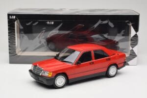 Mercedes 190E W201 Κόκκινο Minichamps 1:18 155037000 Μέταλλο - εικόνα 6 από 6