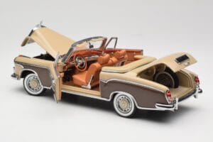 Mercedes 220 SE W128 Καμπριολέ Μπρονζέ Κόκκινο Sun Star 1:18 3572 Μέταλλο - εικόνα 5 από 8