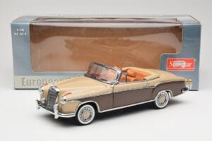 Mercedes 220 SE W128 Καμπριολέ Μπρονζέ Κόκκινο Sun Star 1:18 3572 Μέταλλο - εικόνα 8 από 8