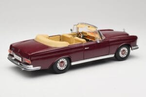Mercedes 280SE W108 Bordeaux Κόκκινο Maisto 1:18 31811 Μέταλλο - εικόνα 3 από 8