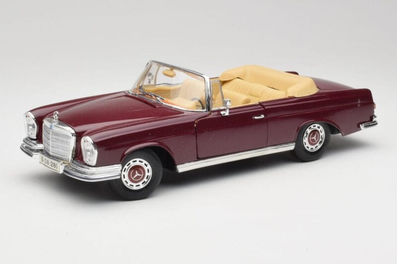 Mercedes 280SE W108 Bordeaux Κόκκινο Maisto 1:18 31811 Μέταλλο