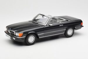 Mercedes 300 SL R107 Μαύρο Pearl Dealer Edition Norev 1:18 B66040678 Μέταλλο
