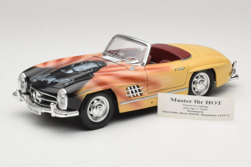 Mercedes 300 SL Roadster Rosemarie Muster Περιορισμένη Έκδοση 18/27 Bburago 1:18 3023-M1 Μέταλλο
