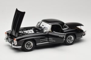Mercedes 300 SL W198 Roadster With Hardtop Μαύρο Minichamps 1:18 180039040 Μέταλλο - εικόνα 2 από 8