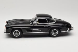 Mercedes 300 SL W198 Roadster With Hardtop Μαύρο Minichamps 1:18 180039040 Μέταλλο - εικόνα 4 από 8