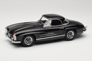 Mercedes 300 SL W198 Roadster With Hardtop Μαύρο Minichamps 1:18 180039040 Μέταλλο