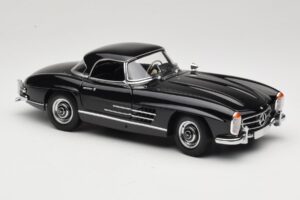 Mercedes 300 SL W198 Roadster With Hardtop Μαύρο Minichamps 1:18 180039040 Μέταλλο - εικόνα 6 από 8