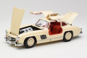 Mercedes 300 SL W198 Κρεμ Με Κόκκινο Εσωτερικό Minichamps 1:18 180039002 Μέταλλο - εικόνα 2 από 8