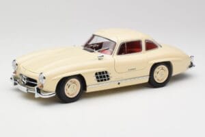 Mercedes 300 SL W198 Κρεμ Με Κόκκινο Εσωτερικό Minichamps 1:18 180039002 Μέταλλο