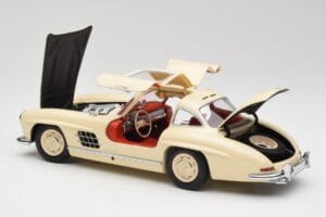 Mercedes 300 SL W198 Κρεμ Με Κόκκινο Εσωτερικό Minichamps 1:18 180039002 Μέταλλο - εικόνα 5 από 8