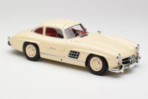 Mercedes 300 SL W198 Κρεμ Με Κόκκινο Εσωτερικό Minichamps 1:18 180039002 Μέταλλο - εικόνα 6 από 8