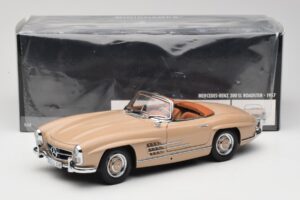 Mercedes 300 SL W198 Roadster Ανοιχτό Καφέ Minichamps 1:18 180039032 Μέταλλο - εικόνα 8 από 8
