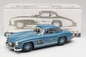 Mercedes 300 SL W198 Ανοιχτό Μπλε Minichamps 1:18 180039007 Μέταλλο - εικόνα 8 από 8