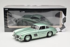 Mercedes 300 SL W198 Gullwing Light Green Metallic Minichamps 1:18 110037221 Μέταλλο - εικόνα 8 από 8